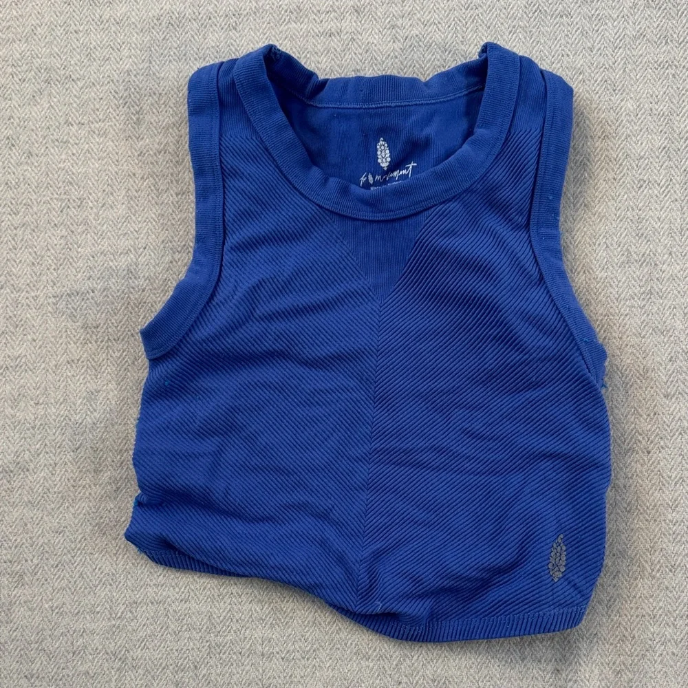FP Movement by Free People Blue Crop Top - Picture 1 of 5